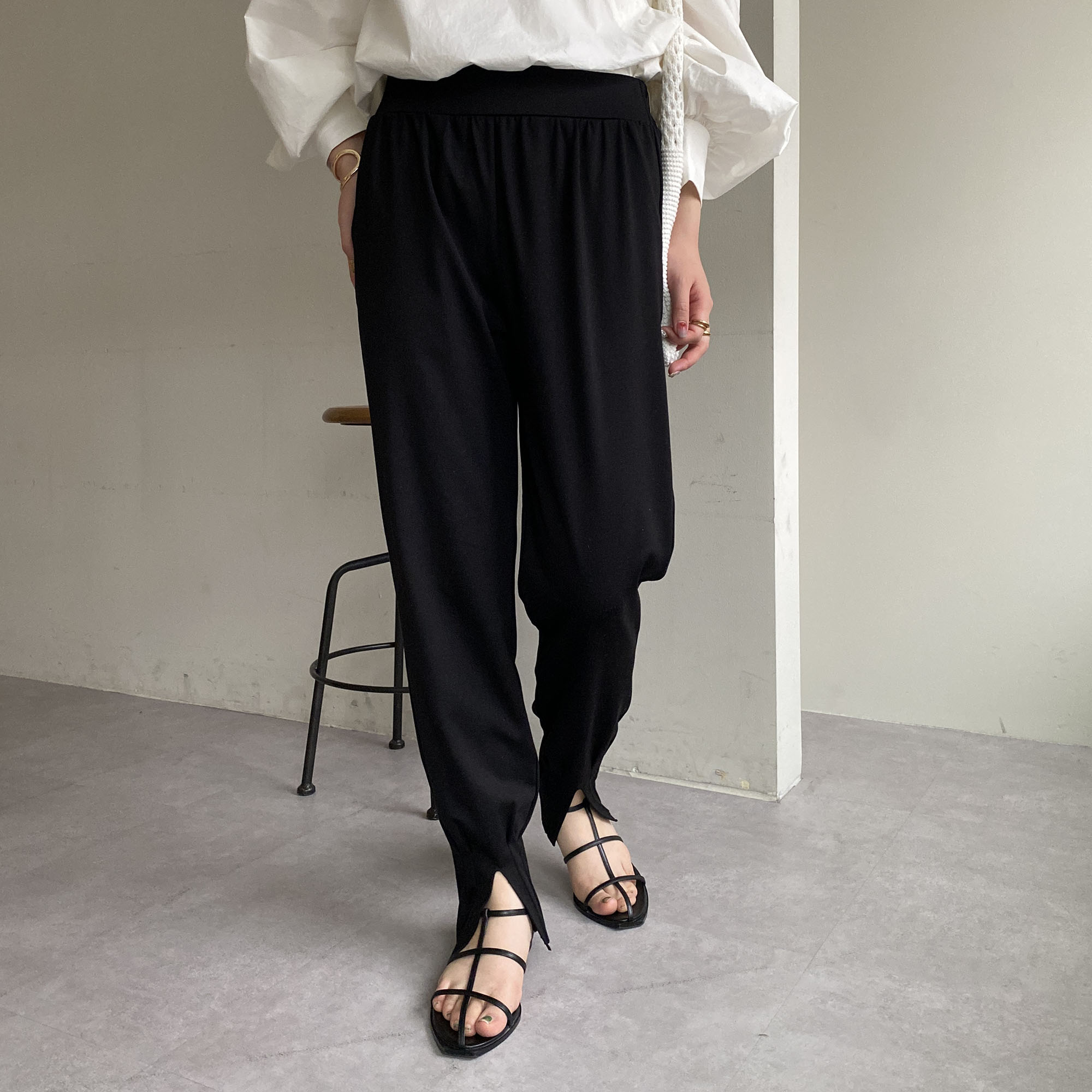 CAPRICIEUX LE'MAGE】タックスリットジョガーPT[品番
