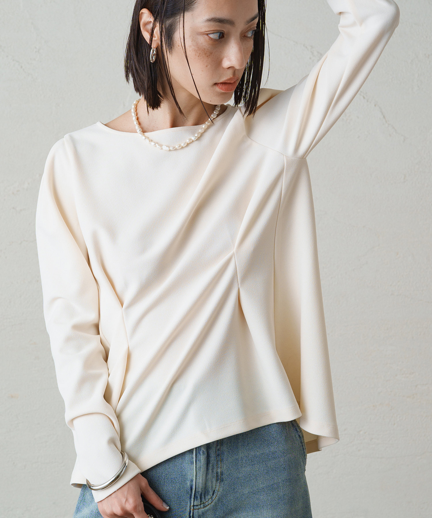 Loungedress】カットジョーゼットパフBL[品番：PALW0003010]｜PAL 