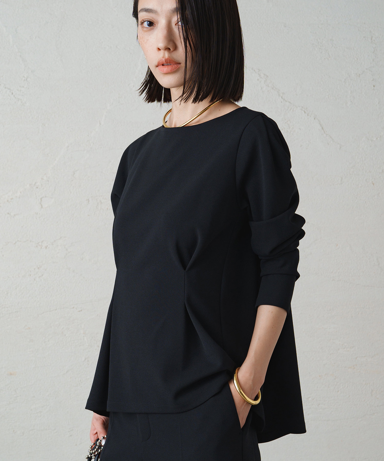 Loungedress】カットジョーゼットパフBL[品番：PALW0003010]｜PAL 