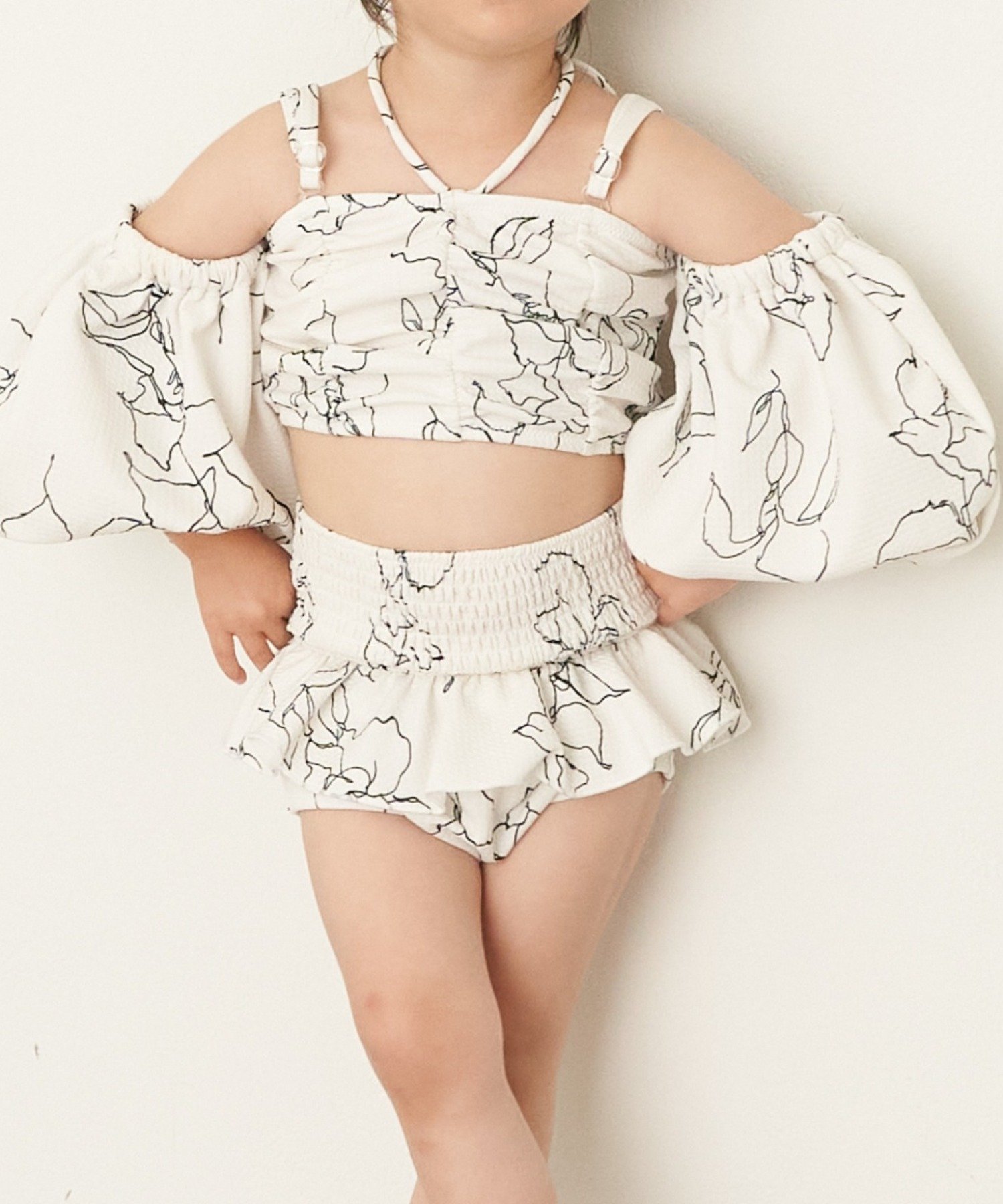 Chico】Kids オフショルシャーリングTOPS[品番：PALW0003204