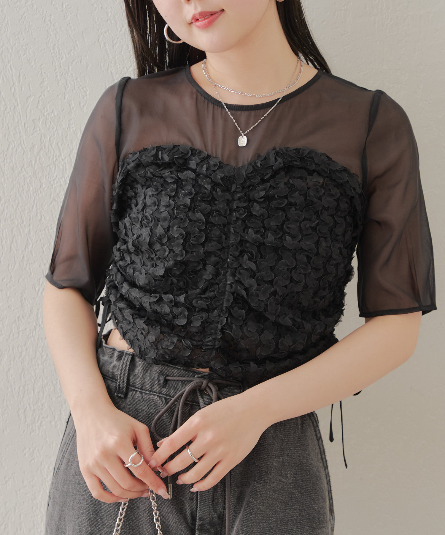 Chico】シアーレイヤードTOPS[品番：PALW0003283]｜PAL GROUP OUTLET 