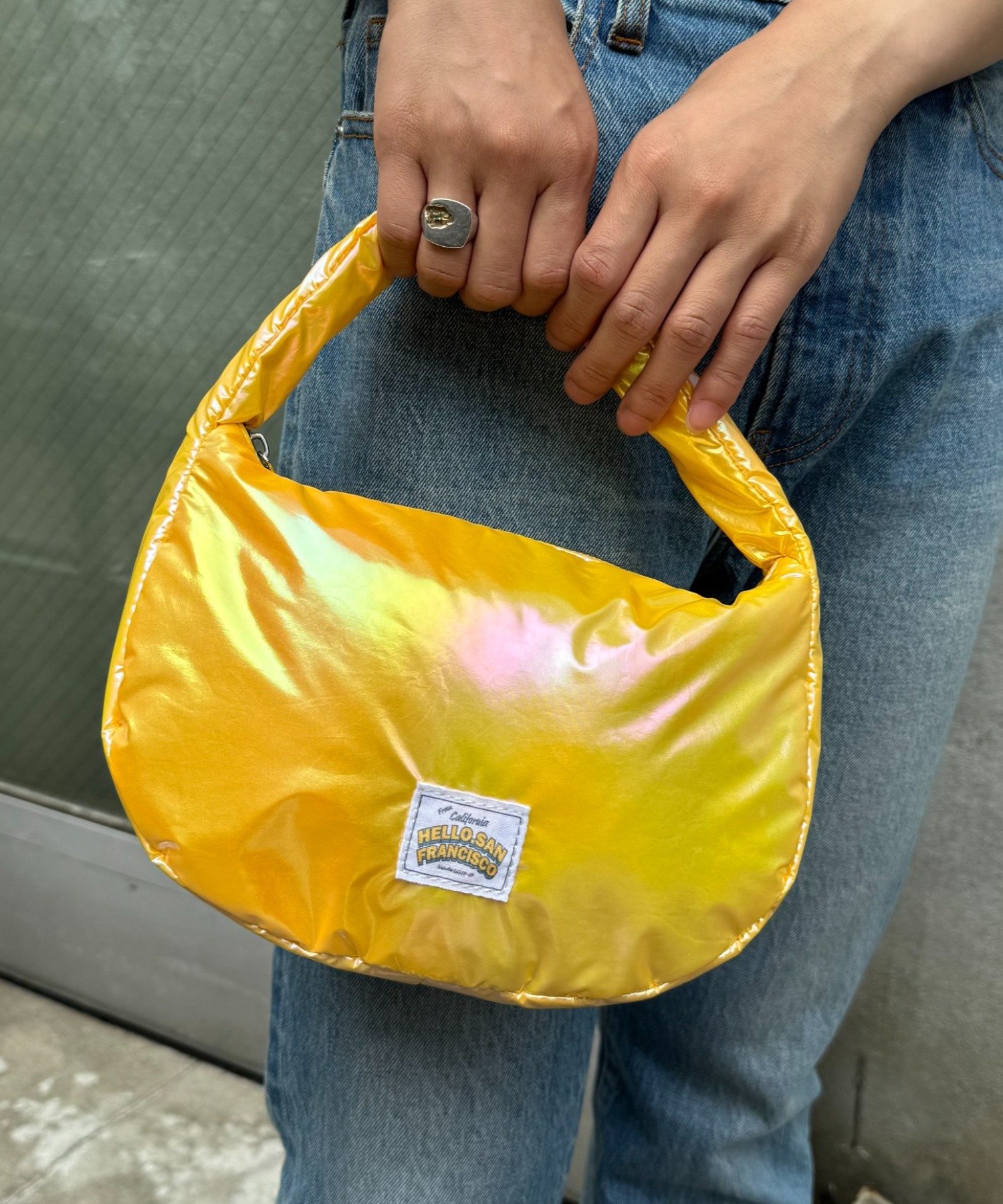 YELLOW | 【CIAOPANIC TYPY】H.SメタリックワンハンドルBAG | PAL GROUP OUTLET
