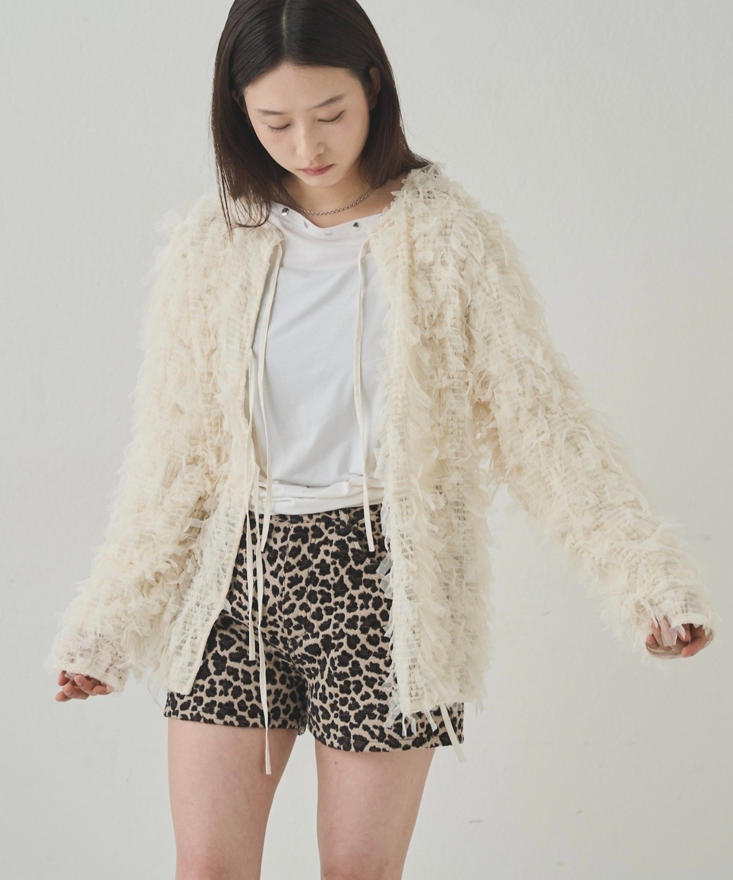 IVY | 【WHO'S WHO gallery】チュールフリンジカーデ | PAL GROUP OUTLET