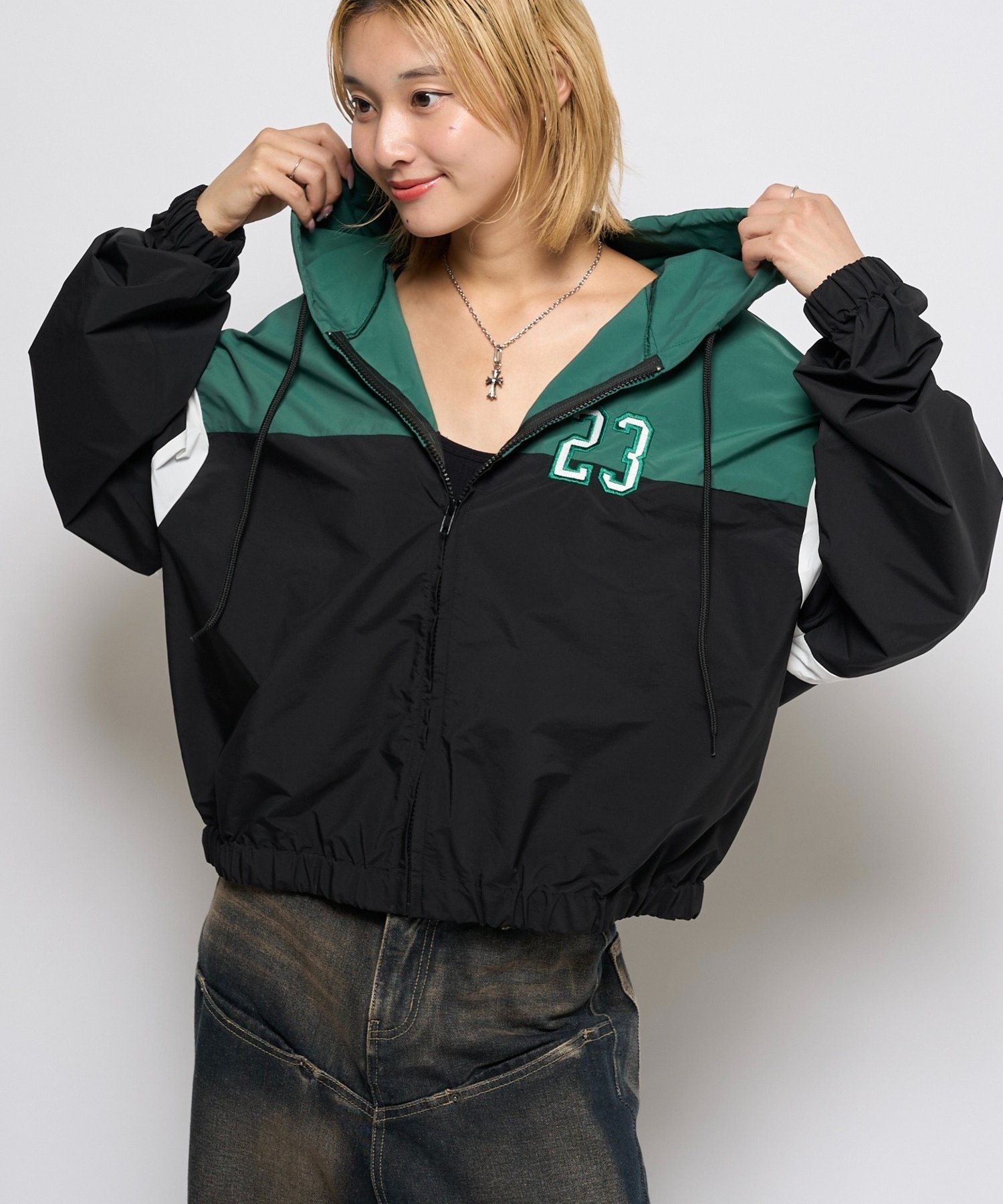 BLK | 【WHO'S WHO gallery】ナンバリングナイロンパーカー | PAL GROUP OUTLET