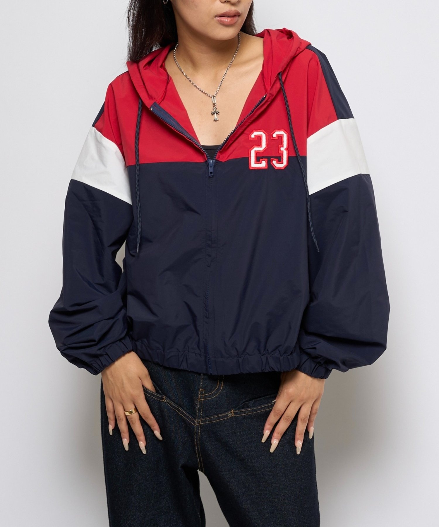 RED | 【WHO'S WHO gallery】ナンバリングナイロンパーカー | PAL GROUP OUTLET