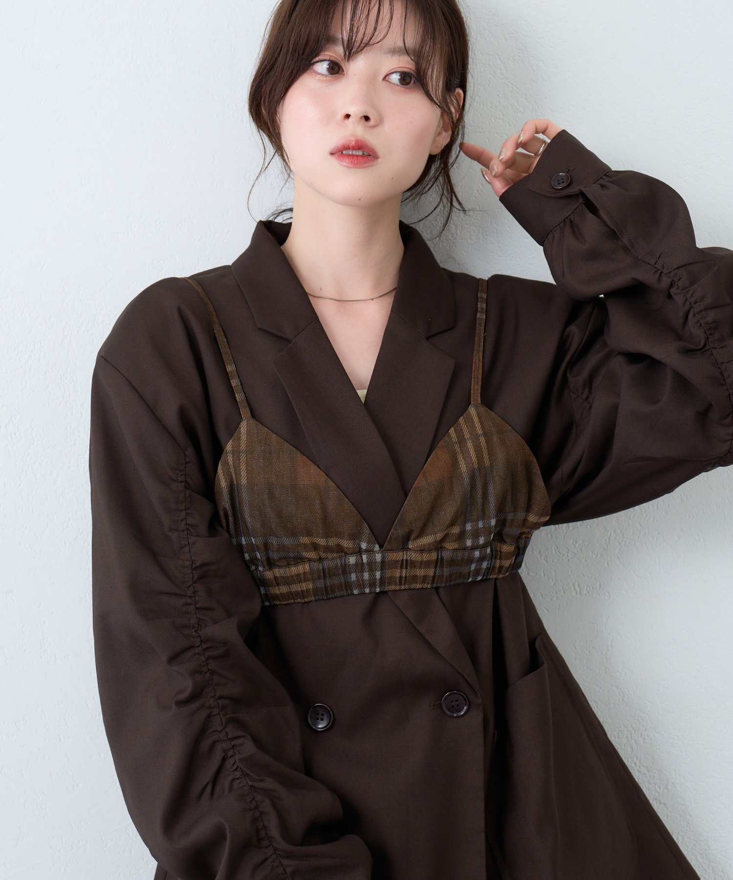 BRN | 【Kastane】チュールデニムビスチェ | PAL GROUP OUTLET