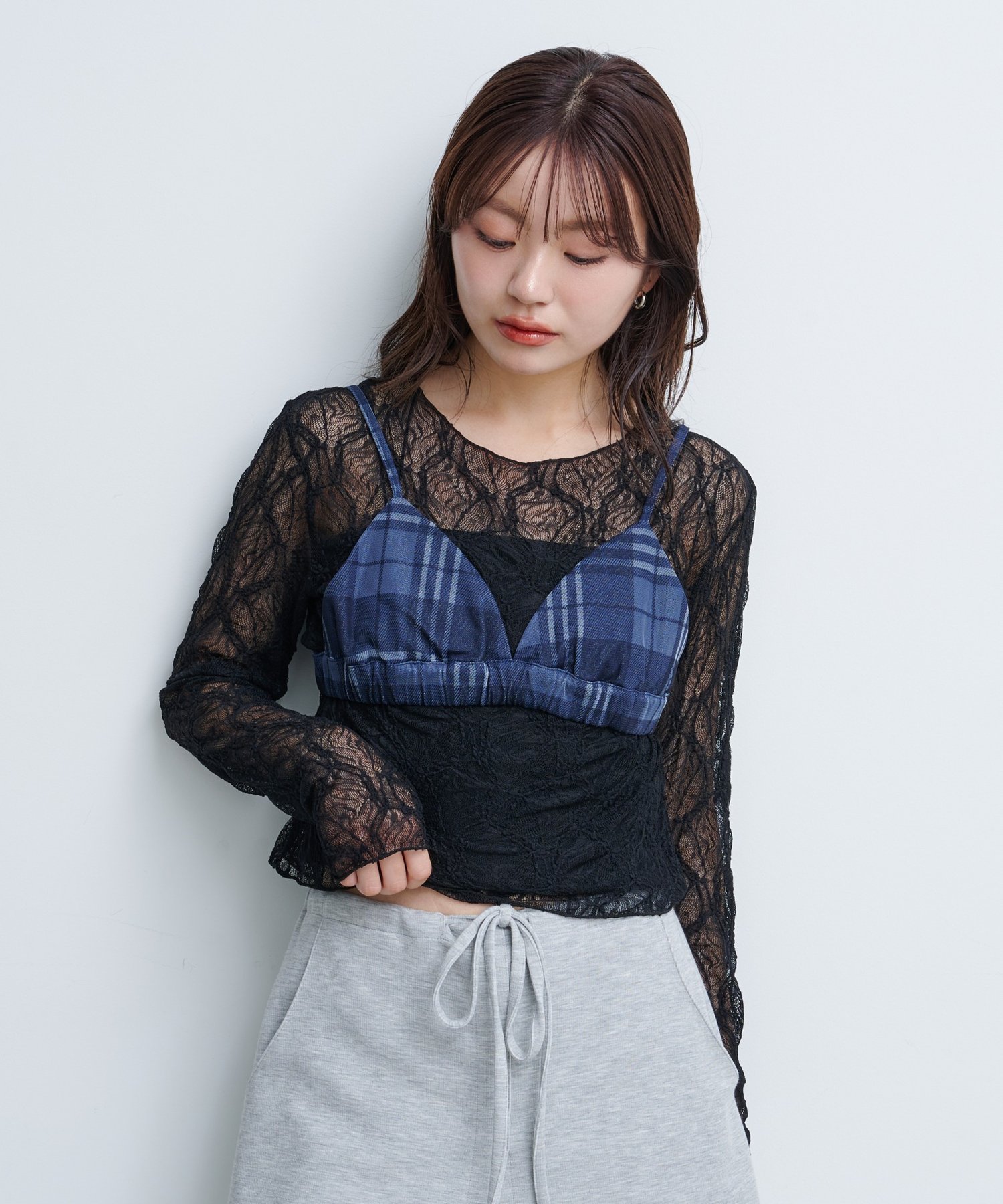 BLU | 【Kastane】チュールデニムビスチェ | PAL GROUP OUTLET