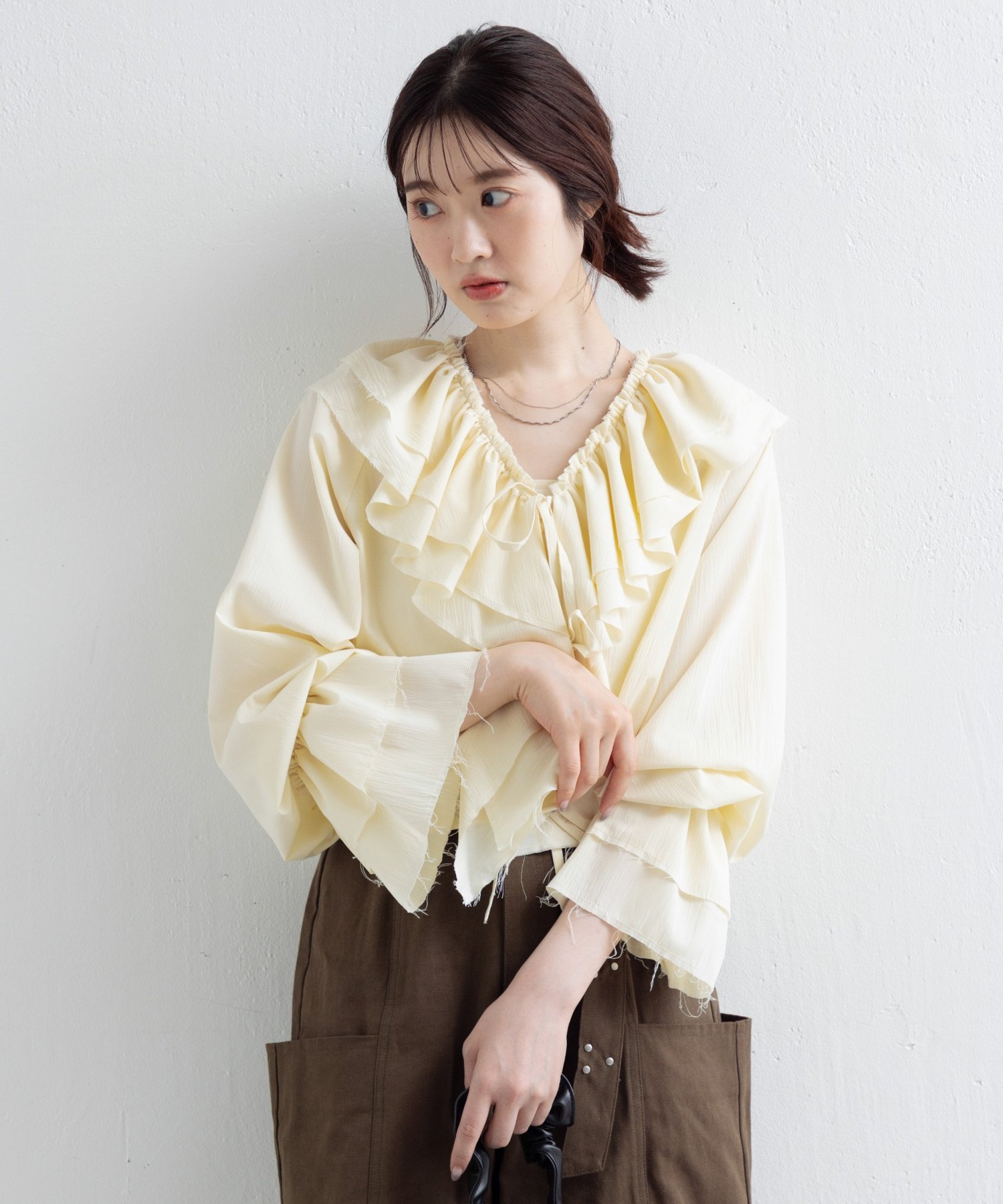 IVO | 【Kastane】フリルリボンブラウス | PAL GROUP OUTLET