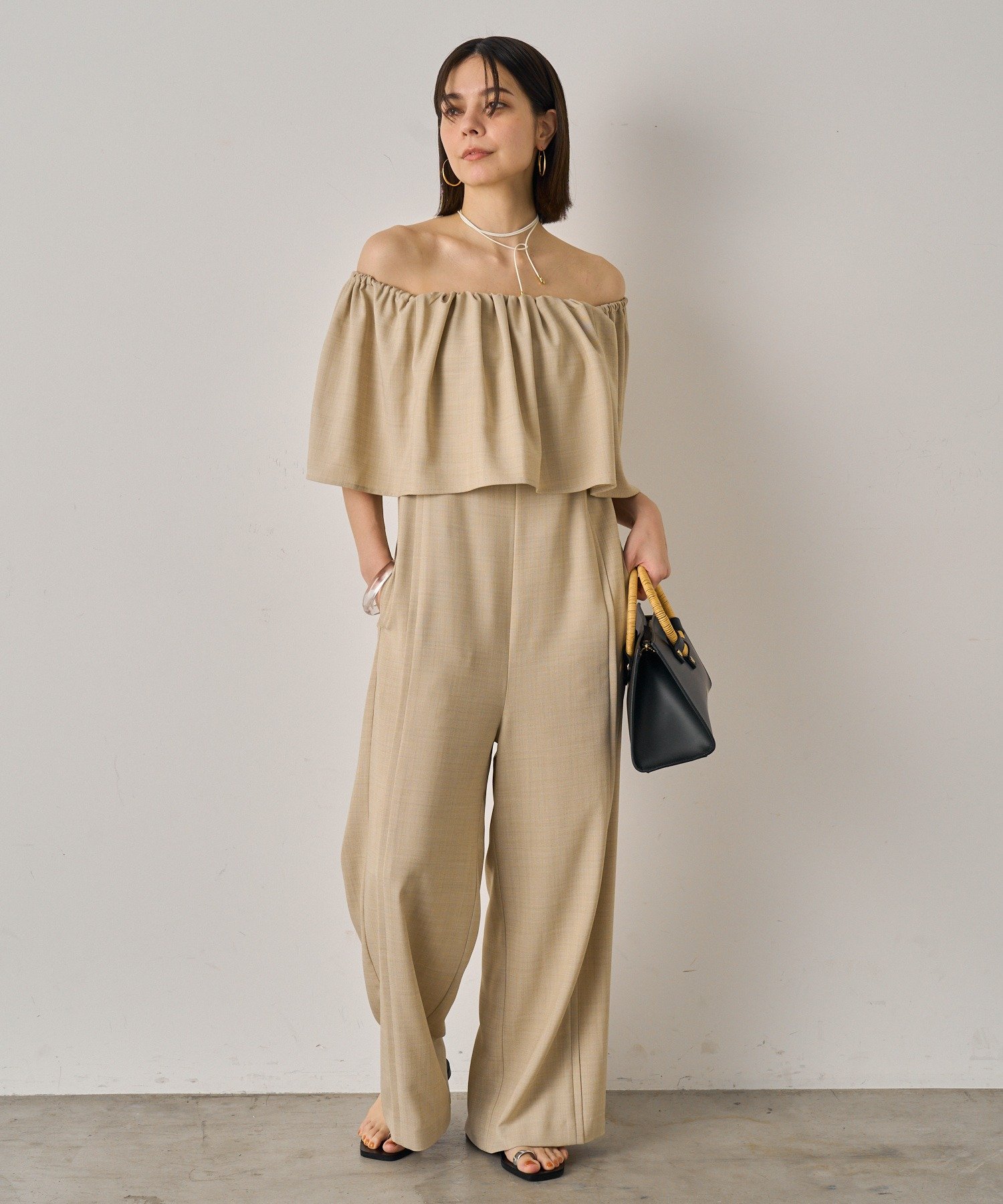 BE | 【Loungedress】オフショルオールインワン | PAL GROUP OUTLET