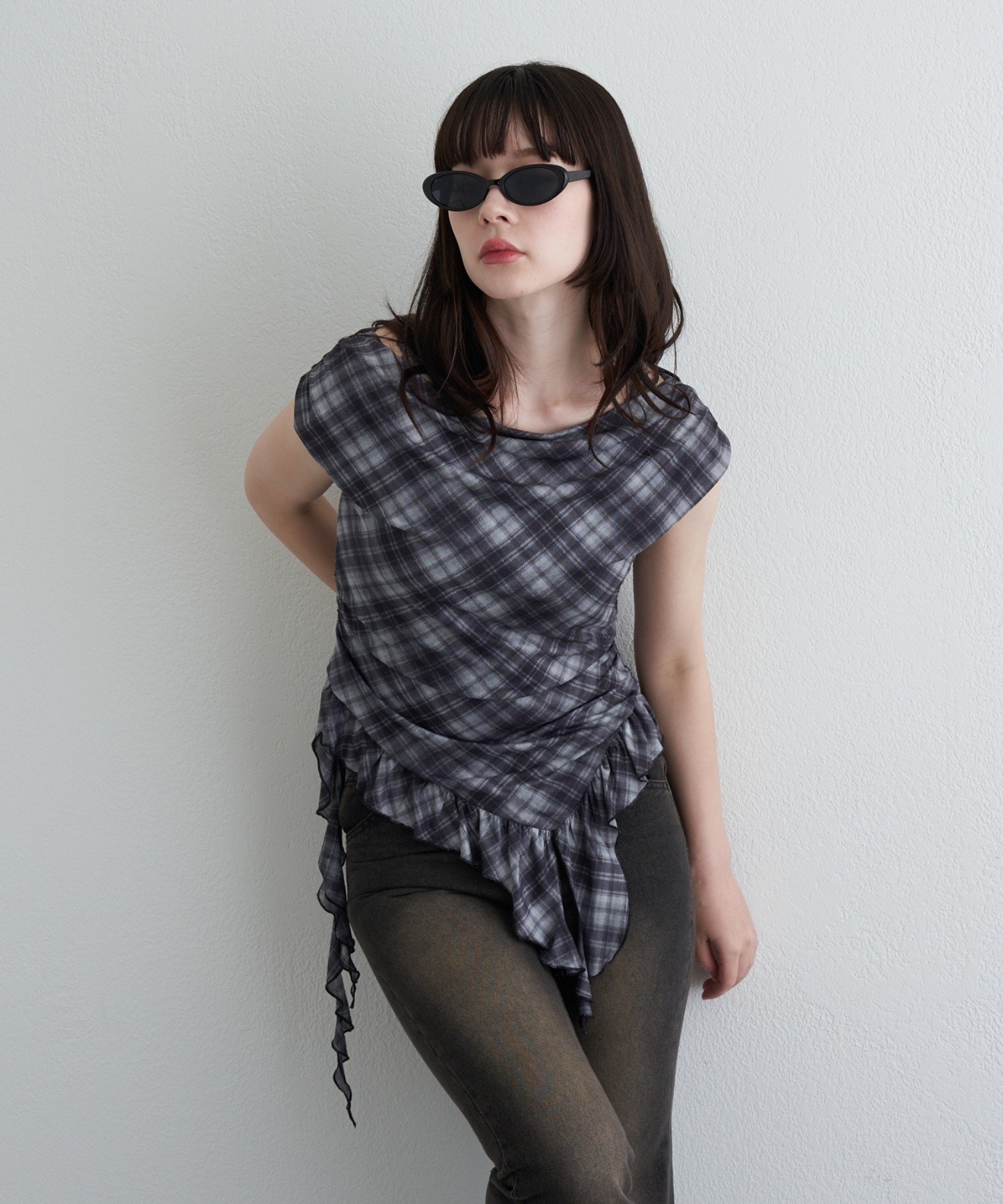 C/BLK | 【RAY CASSIN】裾フリルドロストT | PAL GROUP OUTLET