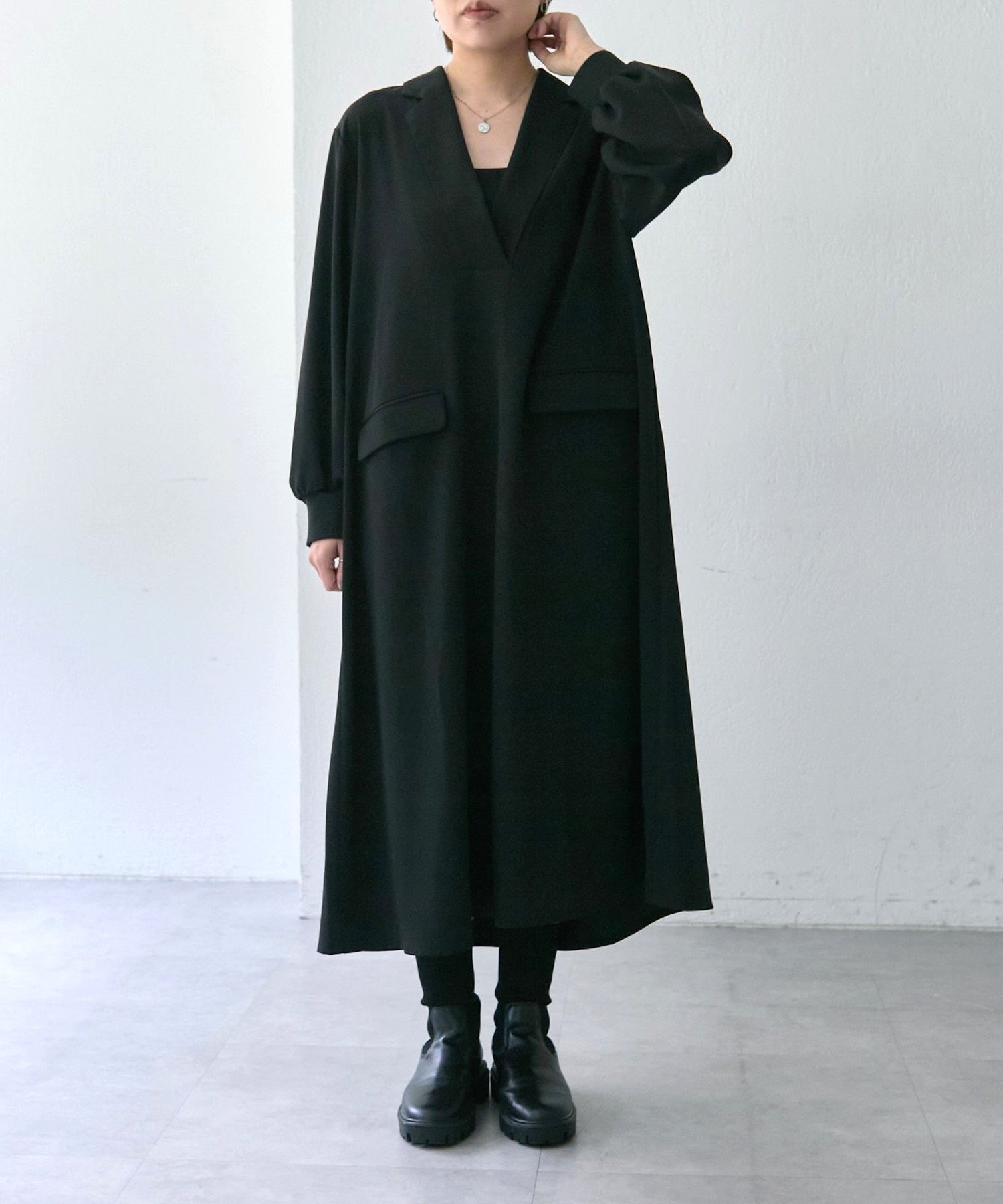 BK | 【ear PAPILLONNER】Vネックワンピース【SUM1 STYLE】 | PAL GROUP OUTLET