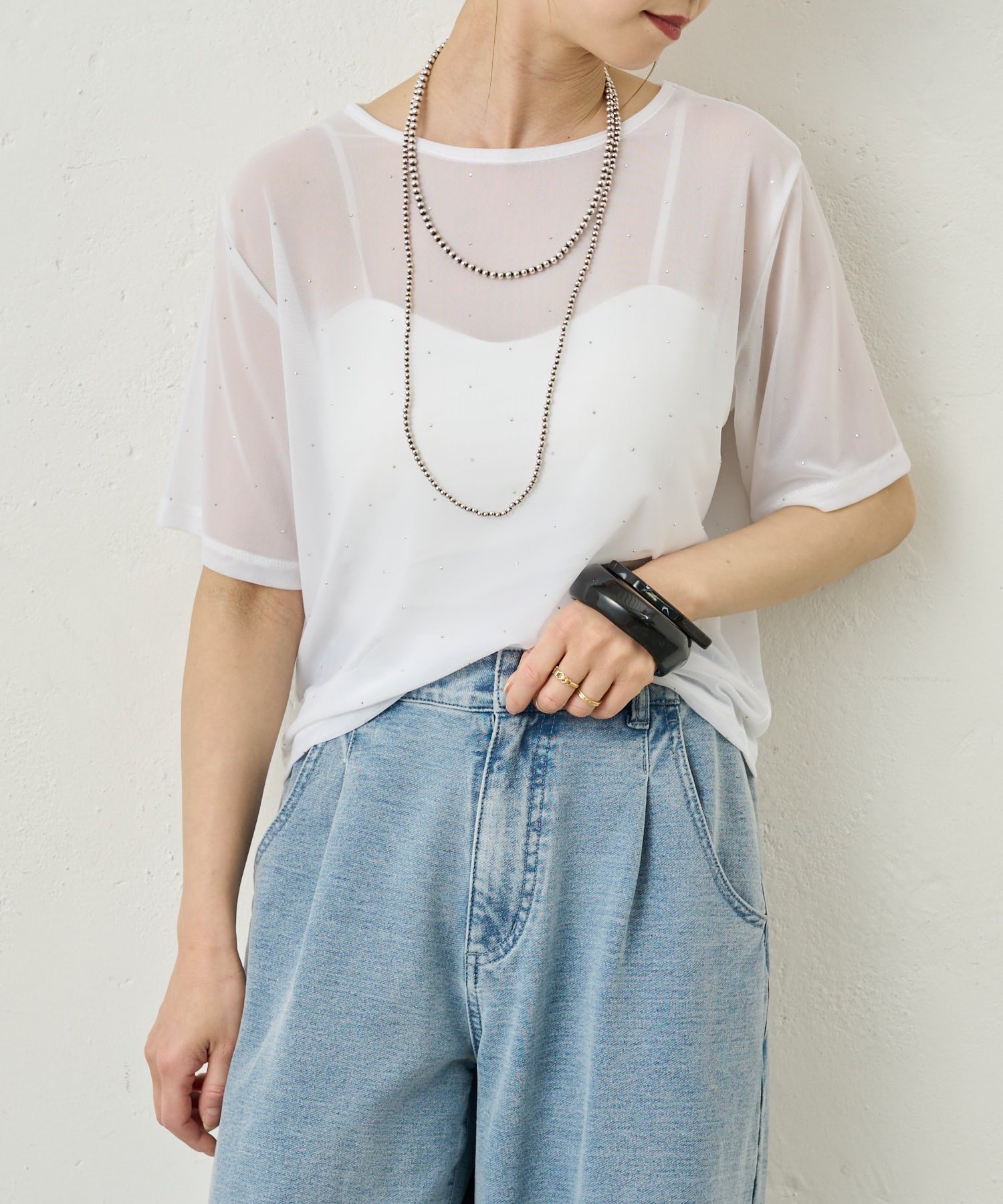 OFF | 【Omekashi】ビジューチュールT | PAL GROUP OUTLET