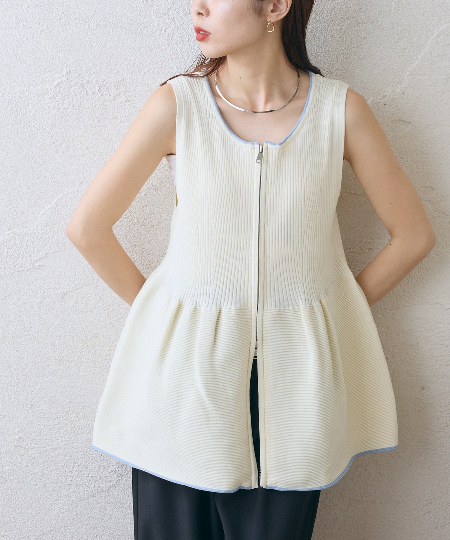 ベスト・ジレ ホワイト/白色系｜レディース｜Shoplist