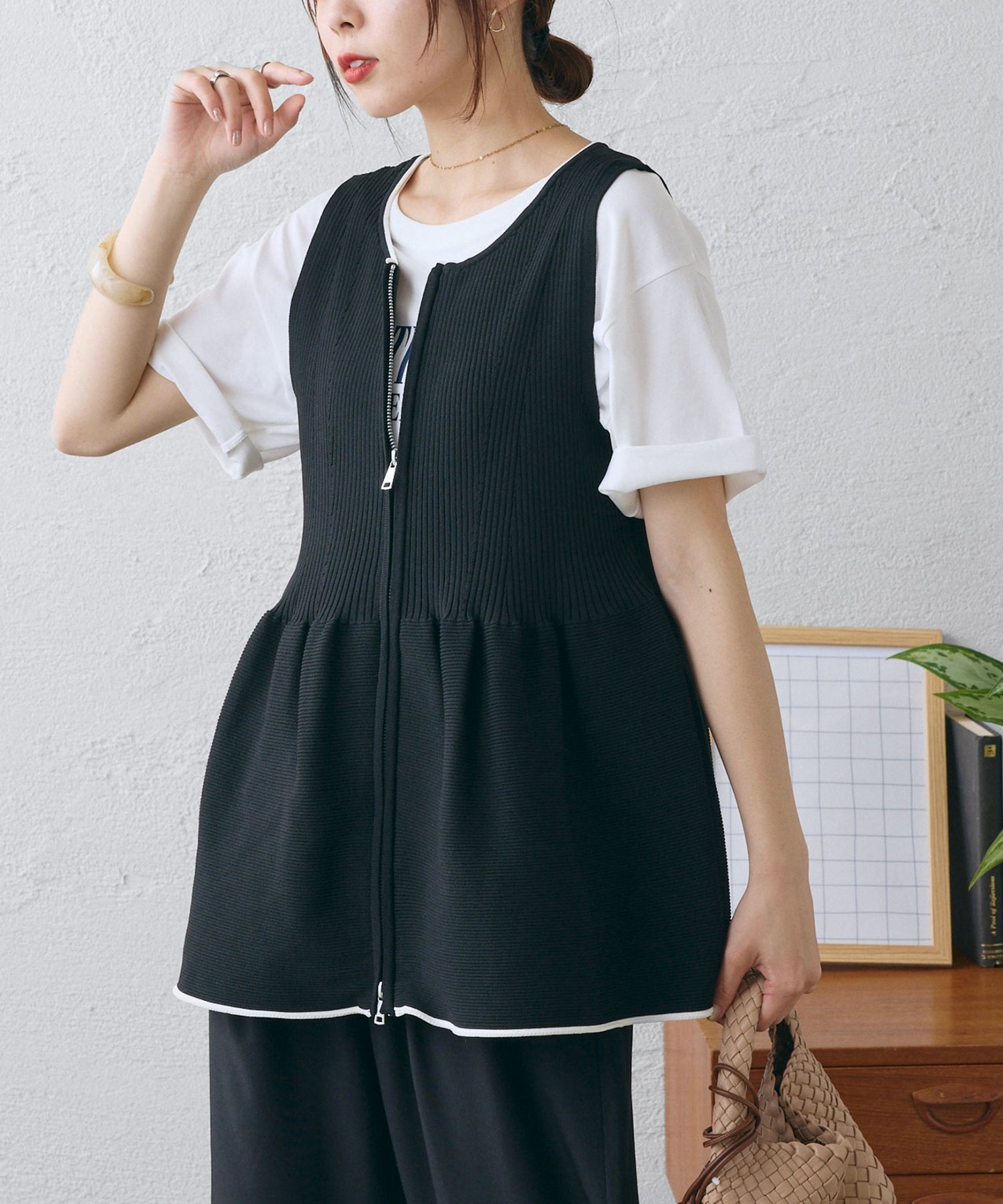 ベスト・ジレ ブラック/黒色系｜レディース｜Shoplist