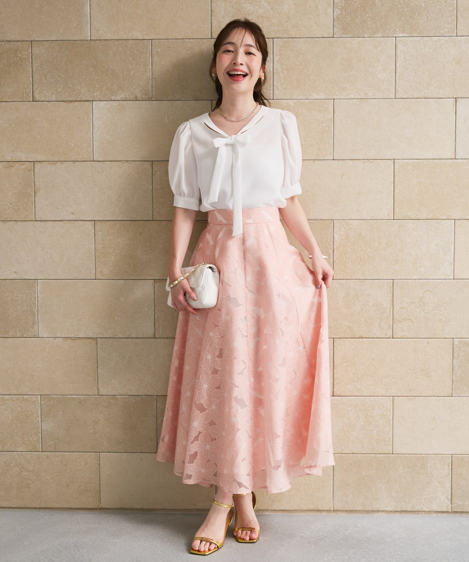 La boutique BonBon】オパール加工お花フレアスカート - Stock Finder