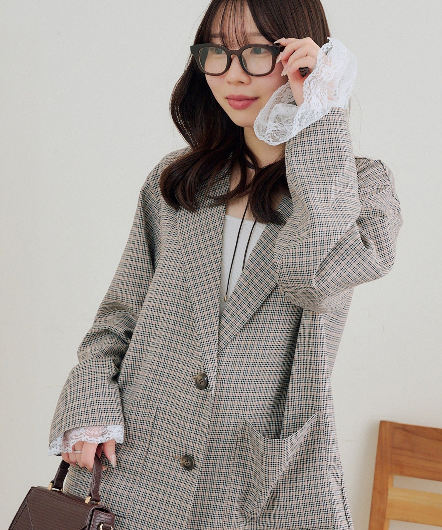 この春着たいのはコレ！】レースリボンテーラードジャケット | NICE