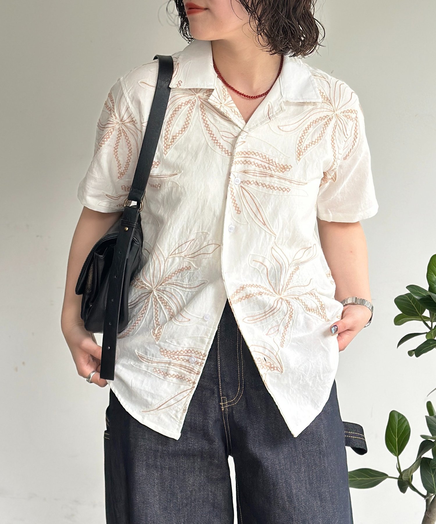 総柄刺繍開襟シャツ - Stock Finder - 御殿場プレミアム・アウトレット